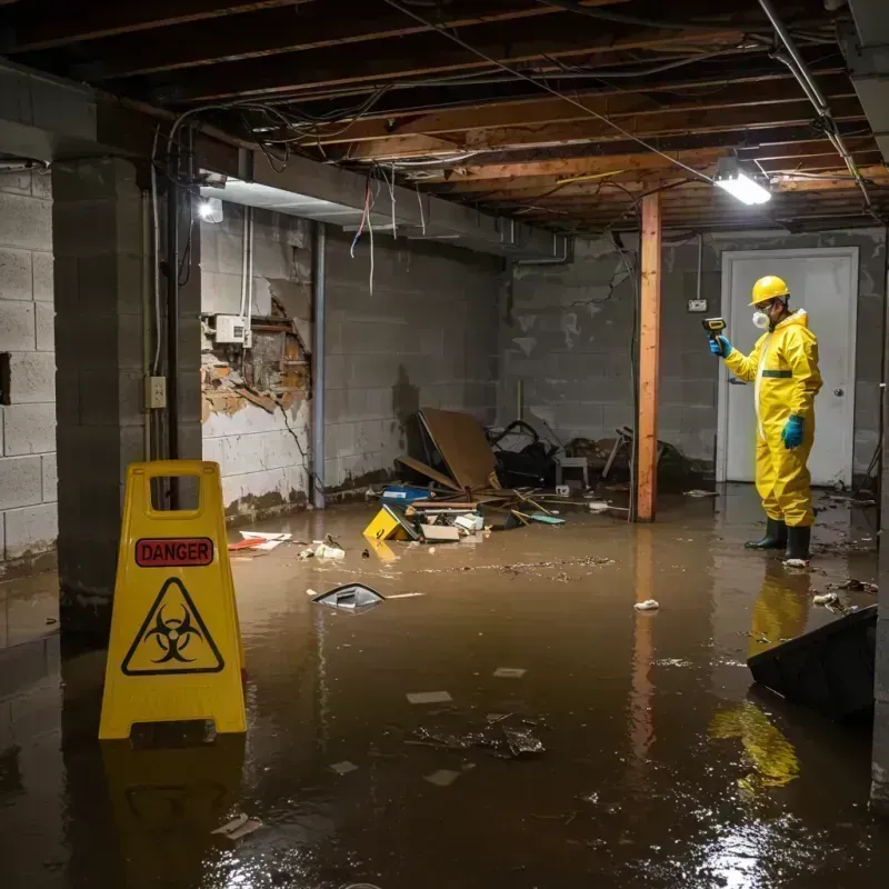 Flooded Basement Electrical Hazard in Third Lake, IL Property